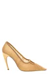 Nensi Dojaka Sheer Mesh Stiletto Pumps
