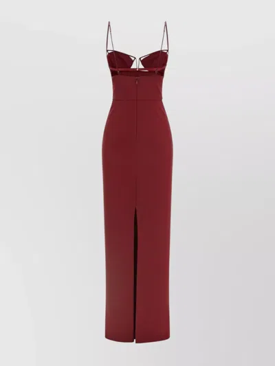 NENSI DOJAKA V-WIRE BRA MAXI DRESS