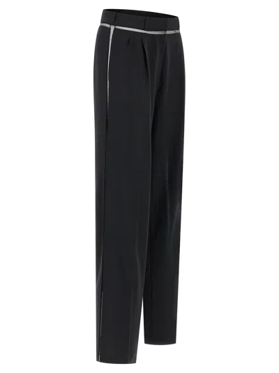 Nensi Dojaka Virgin Wool Casual Women's Pants In Black
