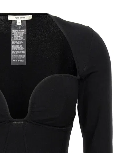 Nensi Dojaka Viscose Tank Women's Tops In Black