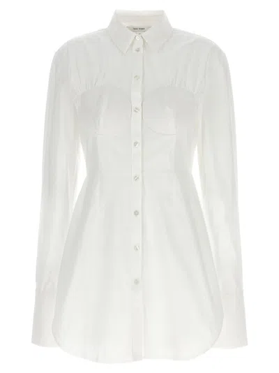 Nensi Dojaka White Cotton Women's Blouse