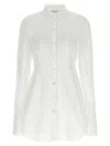 Nensi Dojaka Modern Fusion Collared Shirt In White