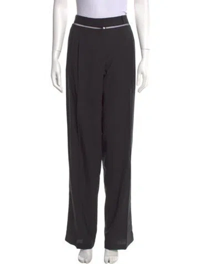 Pre-owned Nensi Dojaka Wide Leg Pants In Black
