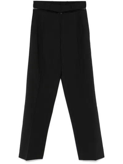 Nensi Dojaka Wide-leg Tailored Trousers In Black