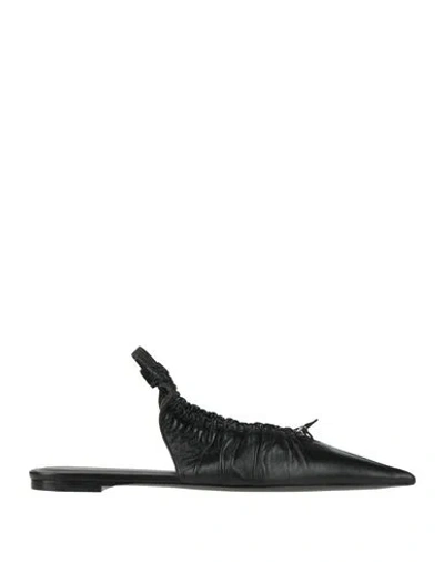 Nensi Dojaka Woman Ballet Flats Black Size 8 Leather