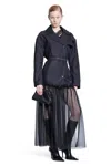Nensi Dojaka Black Mia Hybrid Trench Coat In Black
