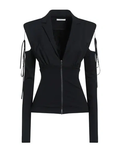 Nensi Dojaka Woman Blazer Black Size M Virgin Wool, Viscose, Polyamide