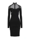 Nensi Dojaka Woman Midi Dress Black Size M Viscose, Polyester, Polyamide In Black