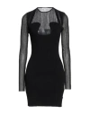 Nensi Dojaka Woman Mini Dress Black Size L Viscose, Polyester, Nylon, Polyamide In Black