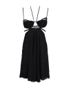 Nensi Dojaka Woman Mini Dress Black Size M Polyester, Silk, Elastane, Viscose, Polyamide In Black