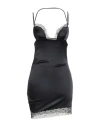 Nensi Dojaka Woman Mini Dress Black Size M Viscose, Elastane, Polyamide In Black