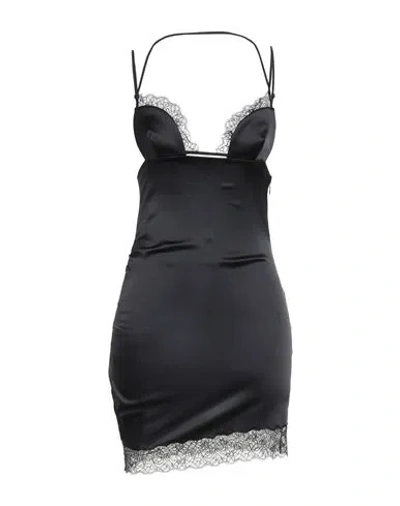 Nensi Dojaka Woman Mini Dress Black Size M Viscose, Elastane, Polyamide