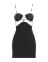 Nensi Dojaka Black Stretch Viscose Jersey Minidress In Black