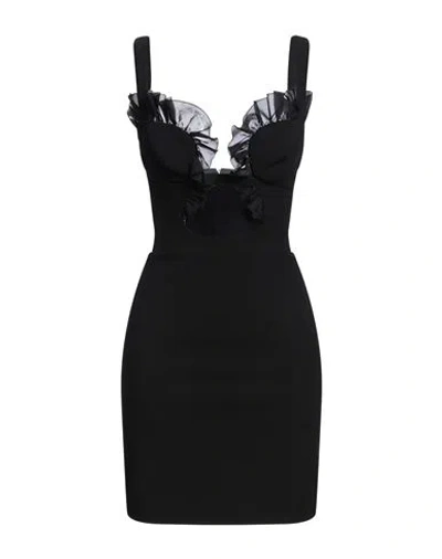 Nensi Dojaka Woman Mini Dress Black Size S Viscose, Polyester, Elastane