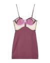 Nensi Dojaka Sheer-panelling Bustier Minidress In Red