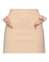 Nensi Dojaka Woman Mini Skirt Beige Size M Viscose, Polyester, Elastane, Silk In Beige
