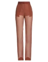 Nensi Dojaka Woman Pants Brown Size S Silk