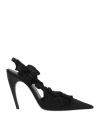 Nensi Dojaka Woman Pumps Black Size 8 Textile Fibers In Black