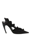 Nensi Dojaka Woman Pumps Black Size 8 Textile Fibers In Black