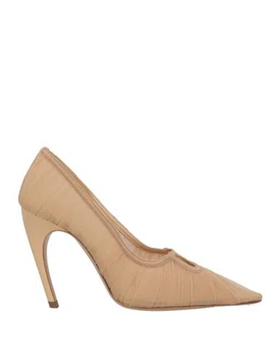 Nensi Dojaka Woman Pumps Sand Size 8 Textile Fibers In Beige