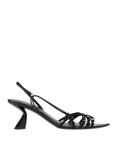Nensi Dojaka Woman Sandals Black Size 11 Textile Fibers