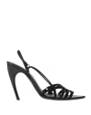 Nensi Dojaka Woman Sandals Black Size 8 Textile Fibers In Black