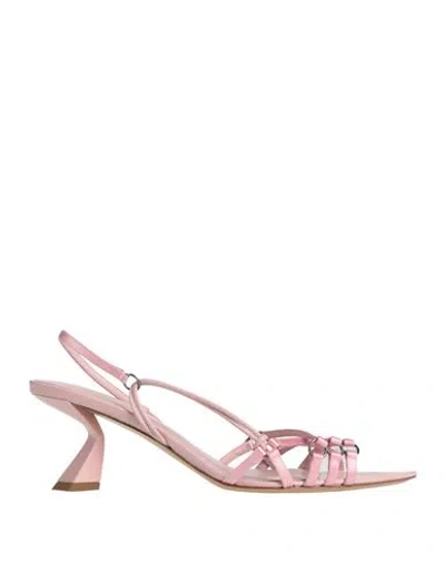 Nensi Dojaka Woman Sandals Pink Size 8 Textile Fibers