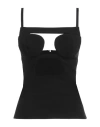 Nensi Dojaka Woman Top Black Size M Viscose, Polyamide, Elastane In Black