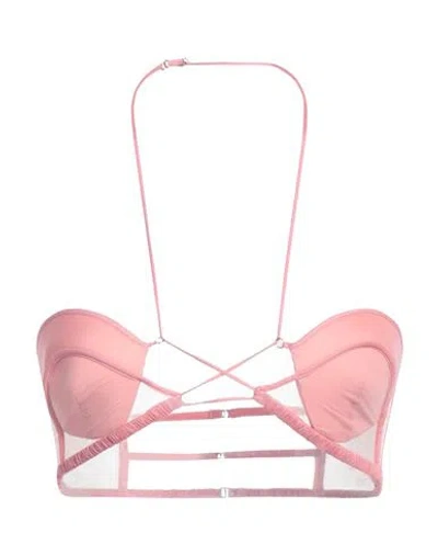NENSI DOJAKA NENSI DOJAKA WOMAN TOP LIGHT PINK SIZE S VIRGIN WOOL, ELASTANE
