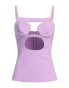 Nensi Dojaka Woman Top Lilac Size M Viscose, Polyamide, Elastane In Purple