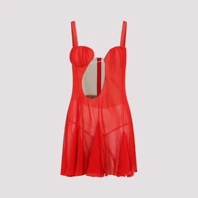 NENSI DOJAKA WOMEN'S ASYMMETRICAL PANEL GODET MINI DRESS