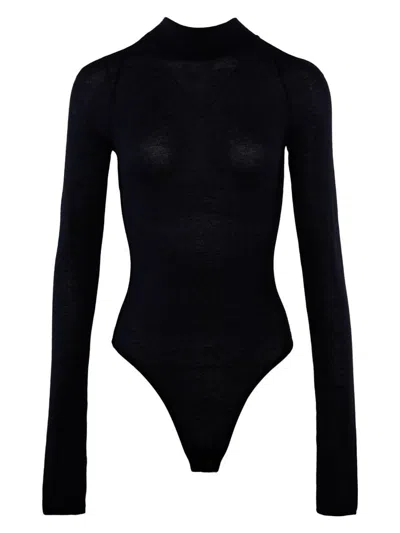 NENSI DOJAKA WOMEN'S NENSI DOJAKA HIGH NECK BODYSUIT WITH BACK TIE