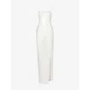 Nensi Dojaka Kendall Sequined Maxi Dress In White