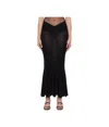 Nensi Dojaka Flared High-waisted Skirt Seam Detailing In Black