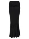 Nensi Dojaka Flared High-waisted Skirt Seam Detailing