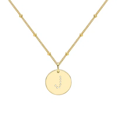 Neola Design Women's Gold Alphabet J Necklace