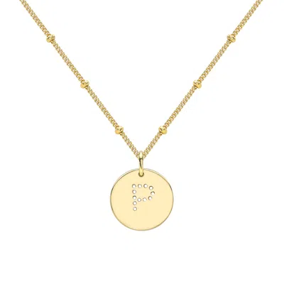 Neola Design Women's Gold Alphabet P Necklace