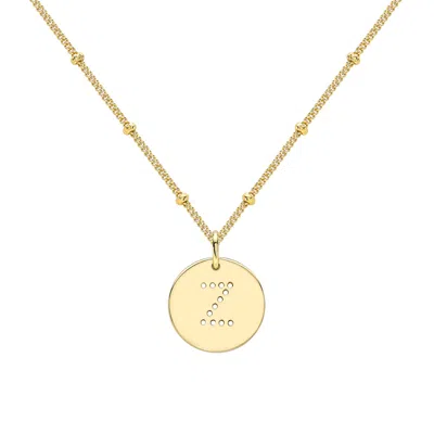 Neola Design Women's Gold Alphabet Z Necklace