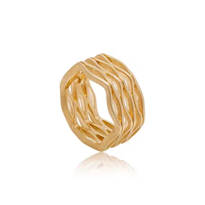 Neola Design Women's Onda Gold Geometric Ring