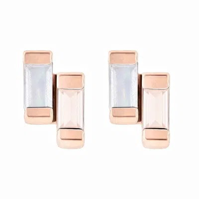 Neola Design Women's Rose Gold Stud Earrings Anais