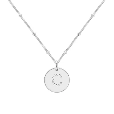 Neola Design Women's Silver Alphabet C Necklace