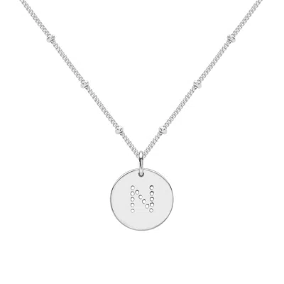 Neola Design Women's Silver Alphabet N Necklace