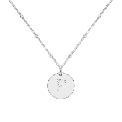Neola Design Women's Silver Alphabet P Necklace