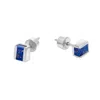 Neola Design Women's Silver Lapis Lazuli Cubo Studs In Silver
