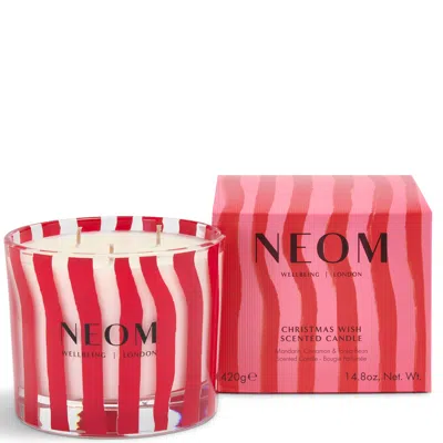Neom Christmas Wish 3 Wick Candle In Red