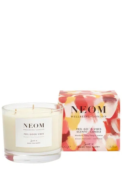 Neom Feel Good Vibes 3 Wick Candle 420g In Neutral