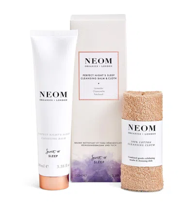 Neom Perfect Night's Sleep Cleansing Balm & Cloth In White