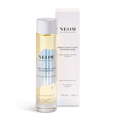 Neom Perfect Night's Sleep Wellbeing Soak Multi-vitamin Bath Oil 100ml In White