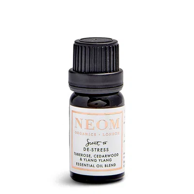 Neom Tuberose, Cedarwood & Ylang Ylang Essential Oil Blend 10ml In Black