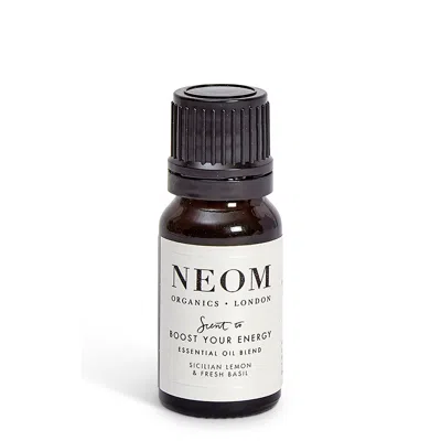 Neom Wellbeing Scent To Boost Your Energy Essential Oil Blend 10ml In Black